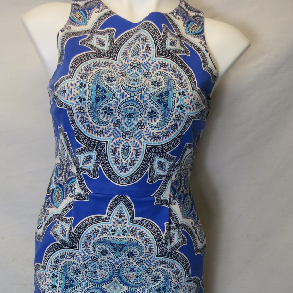 Mandala pattern sheath dress